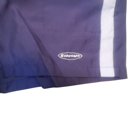 Sideout Women’s Swim Board Shorts Size Large Blue with White Stripes - Picture 3 of 8